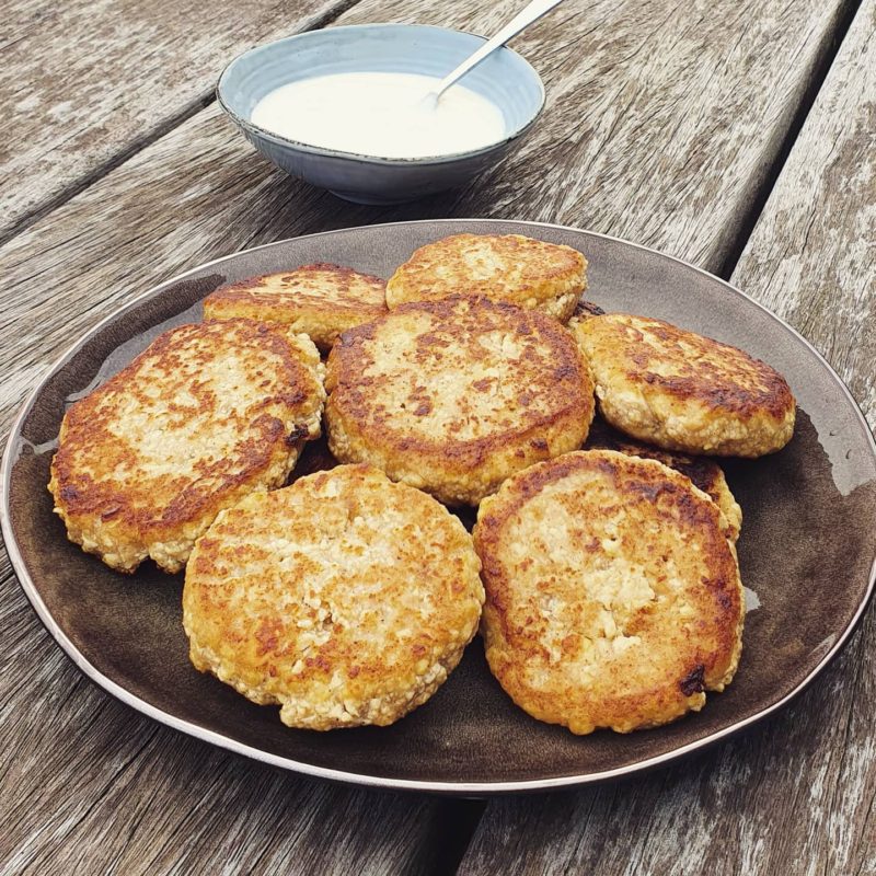 “Sirniki” or Vegan Cheese Pancakes
